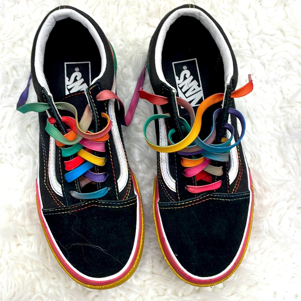 Vans rainbow 🌈 platform sneakers